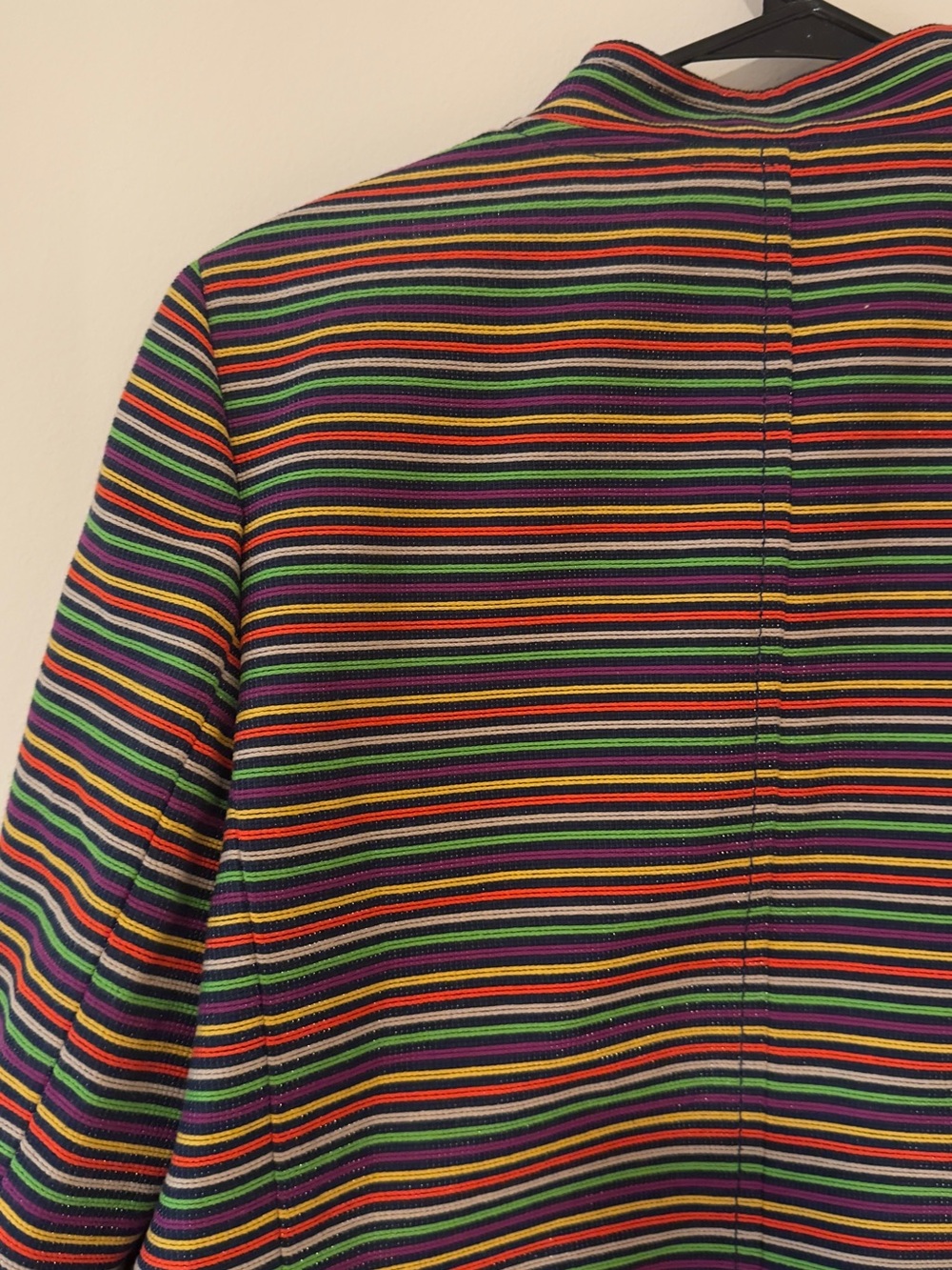 Talbots Striped Multicolor Button-Front Jacket - Picture 6 of 8